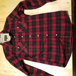 Benny Gold Red Plaid Shirt Size Medium